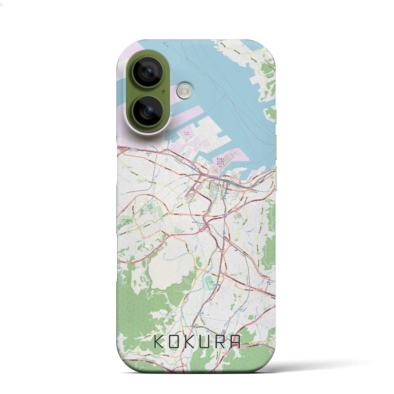 【小倉（福岡県）】地図柄iPhoneケース（バックカバータイプ）