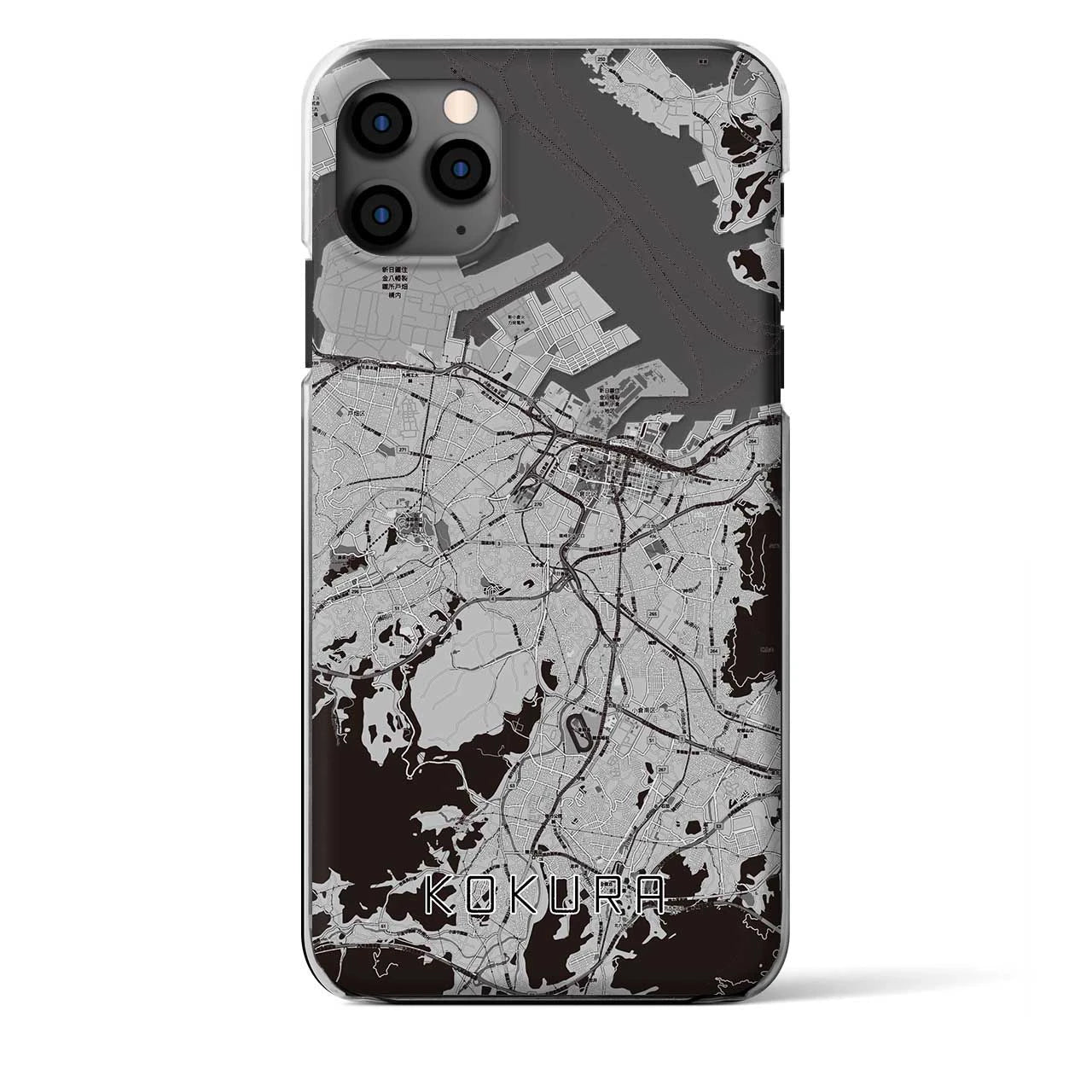 【小倉（福岡県）】地図柄iPhoneケース（クリアタイプ）