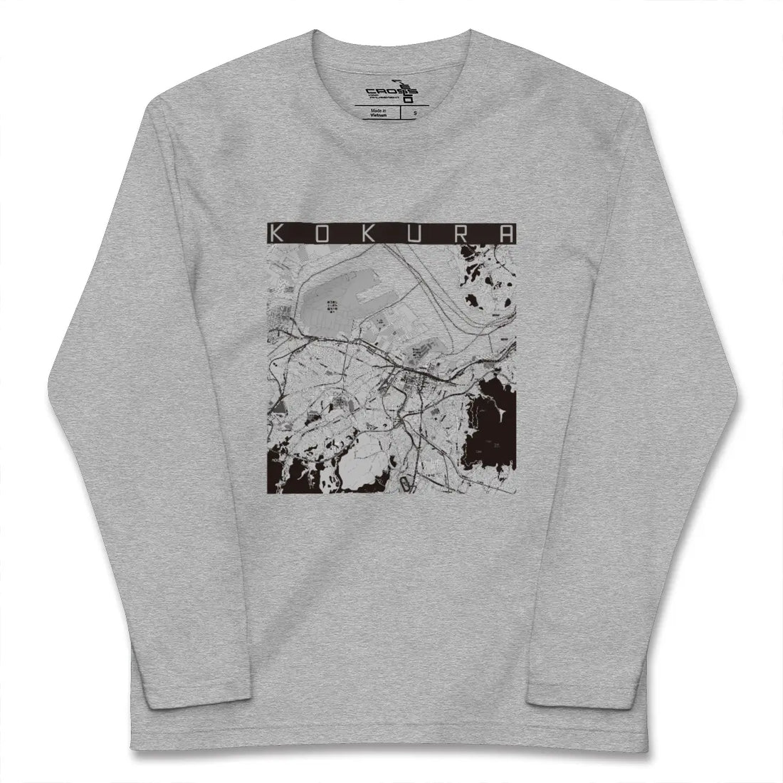 【小倉（福岡県）】地図柄ロングスリーブTシャツ