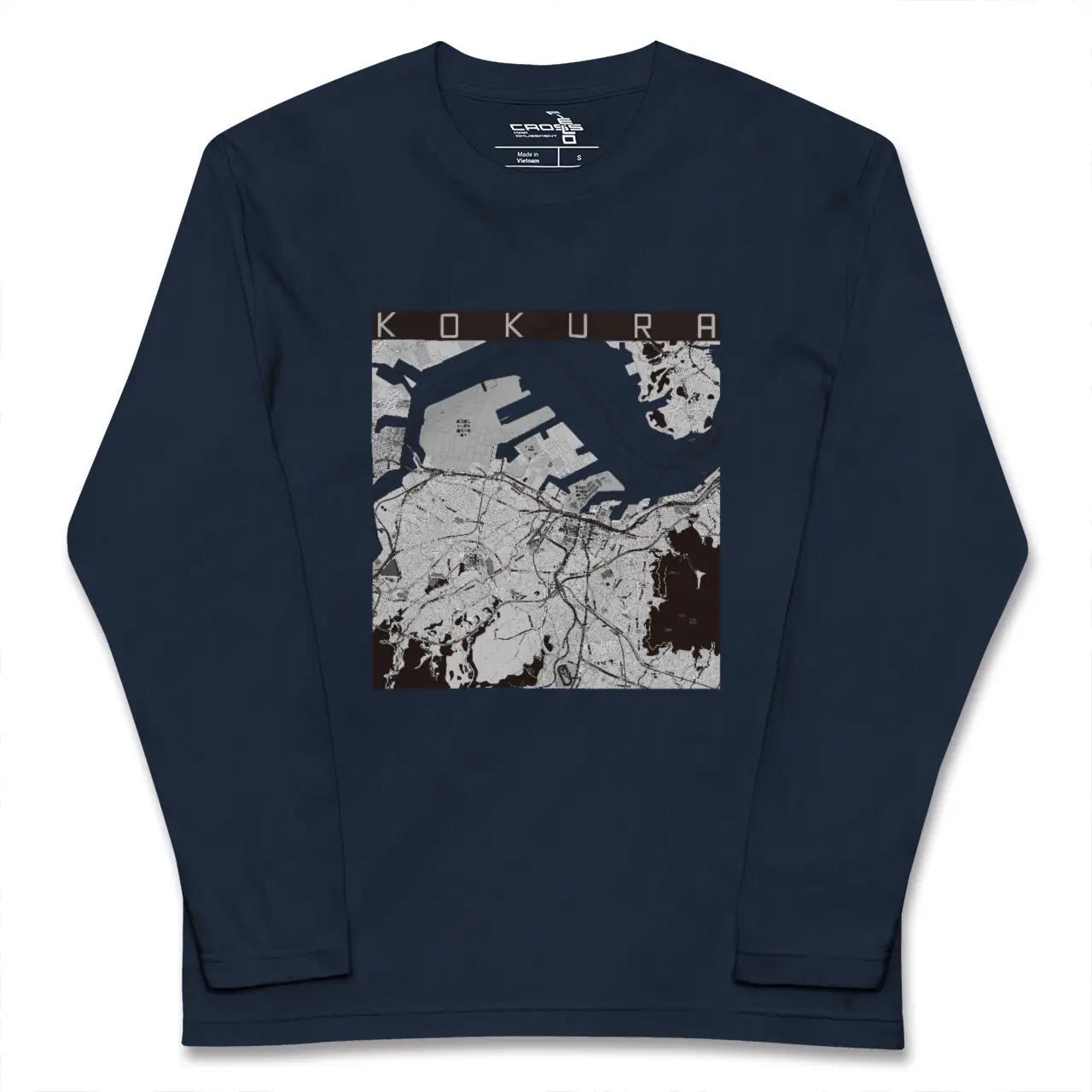 【小倉（福岡県）】地図柄ロングスリーブTシャツ
