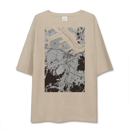 【小倉（福岡県）】地図柄ビッグシルエットTシャツ