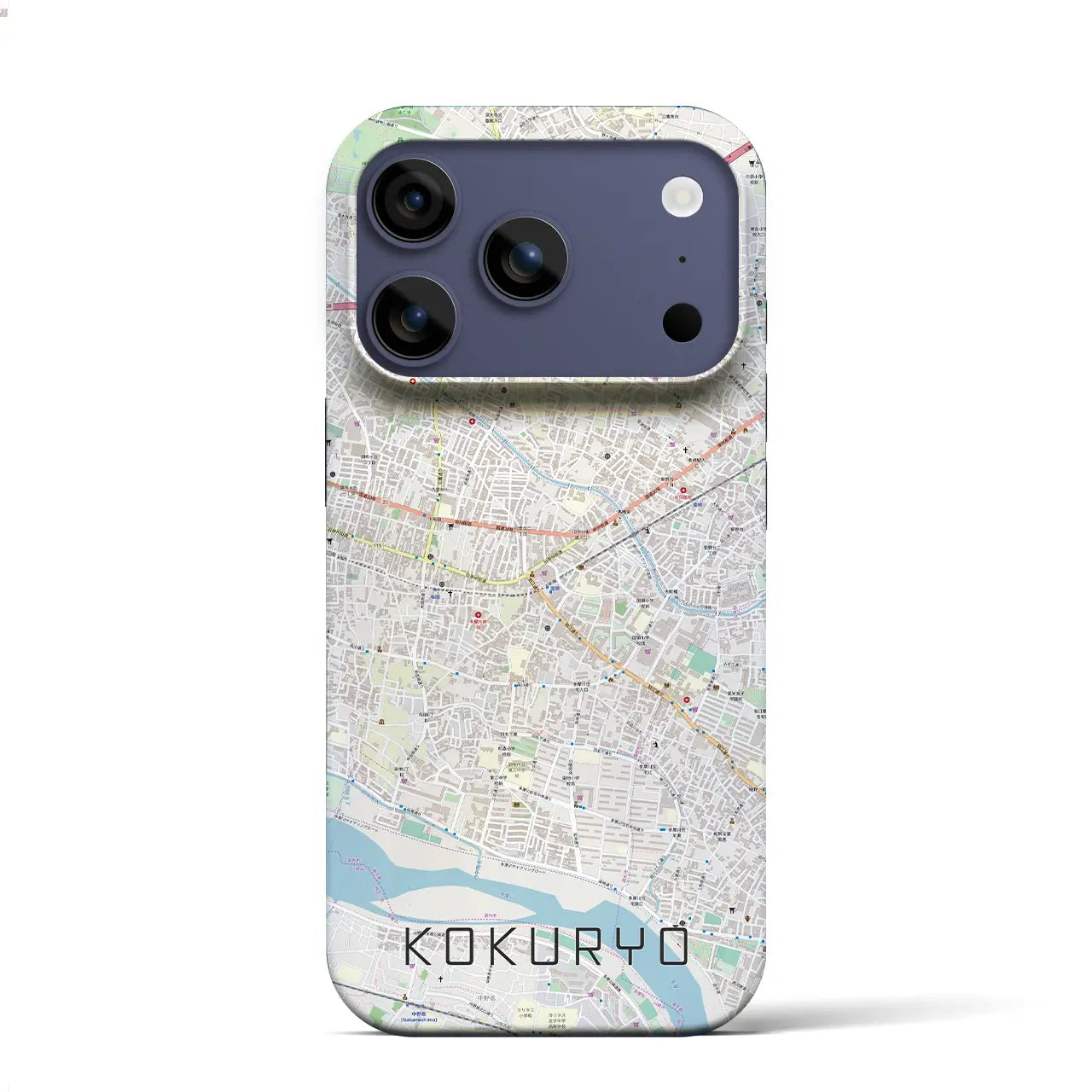 【国領（東京都）】地図柄iPhoneケース（バックカバータイプ）