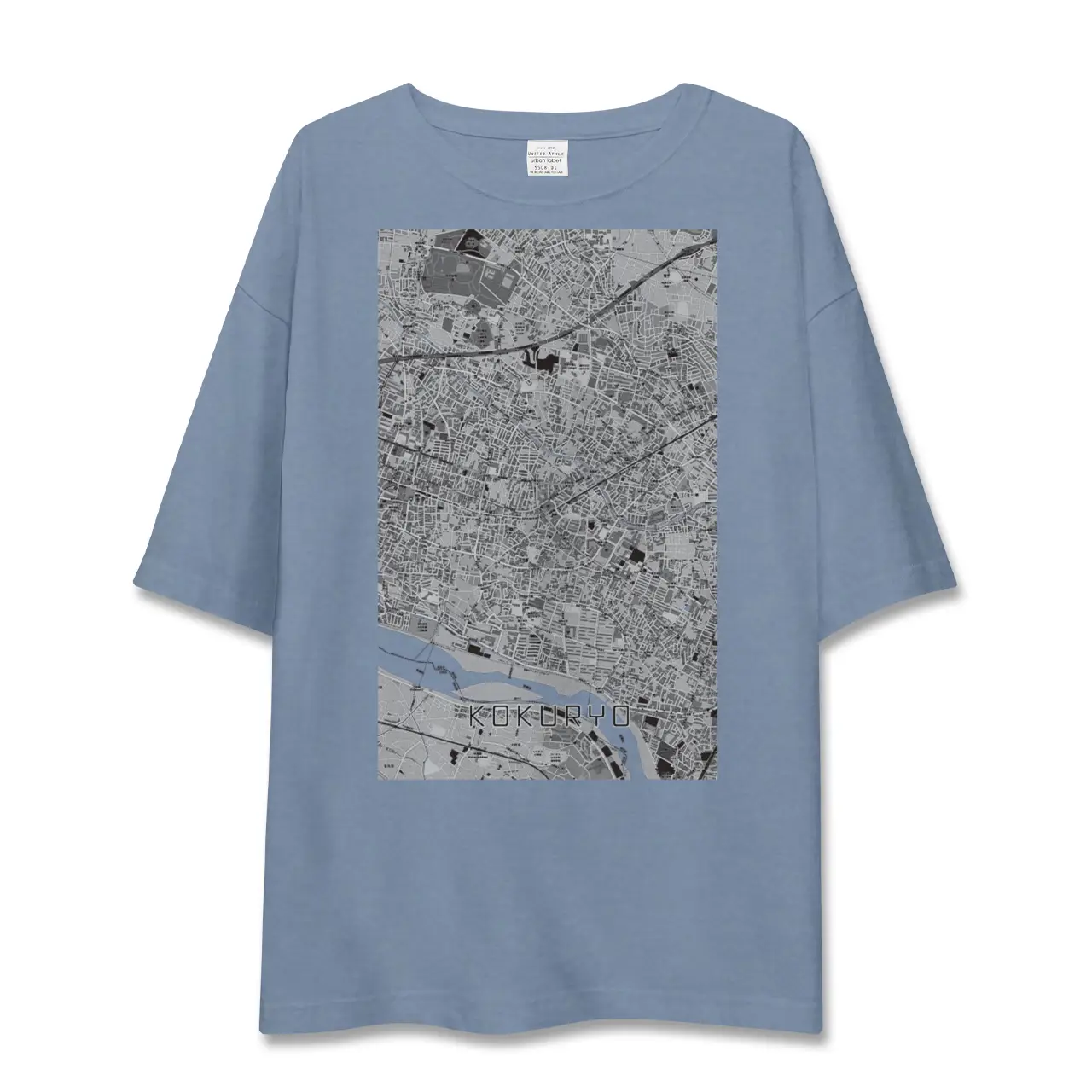 【国領（東京都）】地図柄ビッグシルエットTシャツ