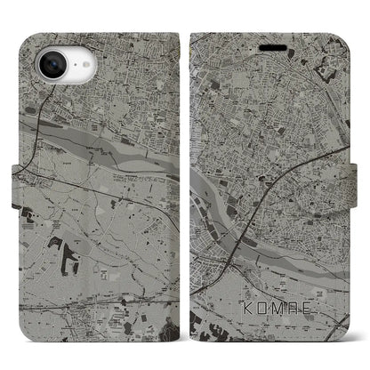 【狛江（東京都）】地図柄iPhoneケース（手帳タイプ）