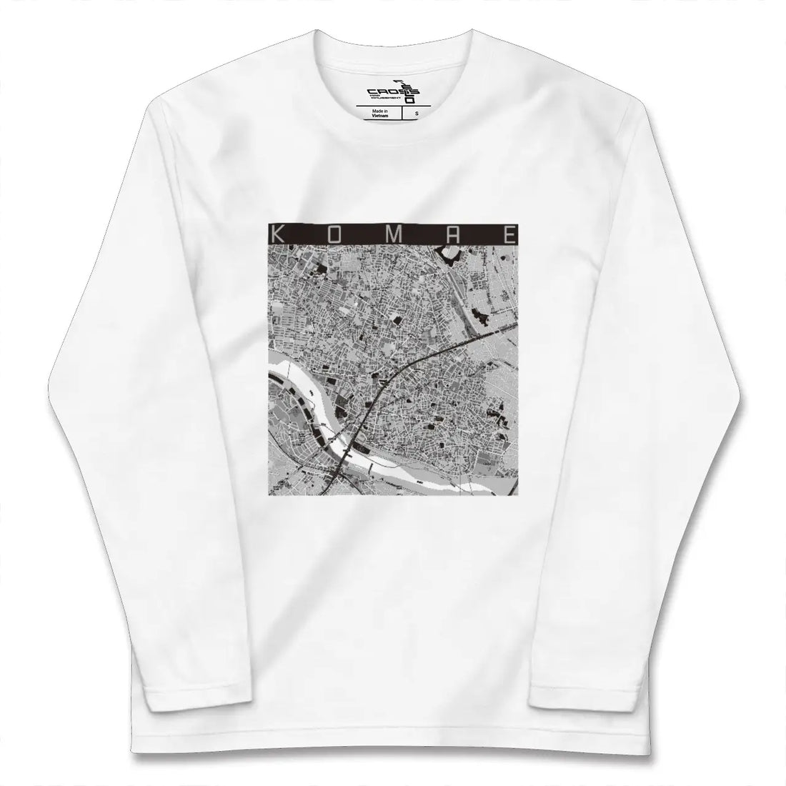 【狛江（東京都）】地図柄ロングスリーブTシャツ