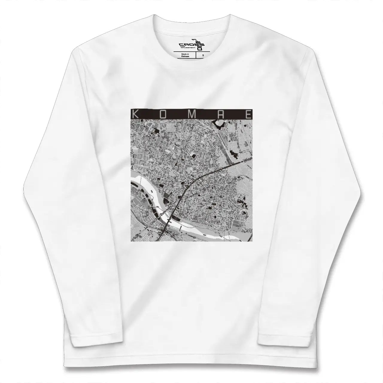 【狛江（東京都）】地図柄ロングスリーブTシャツ