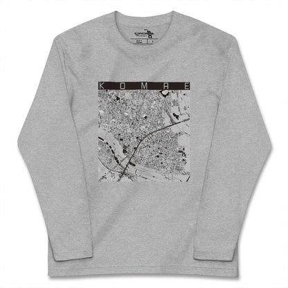 【狛江（東京都）】地図柄ロングスリーブTシャツ