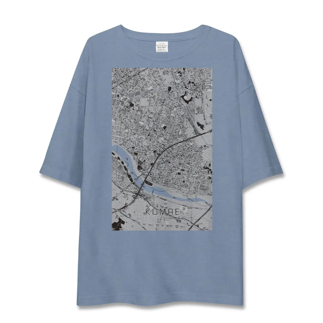 【狛江（東京都）】地図柄ビッグシルエットTシャツ