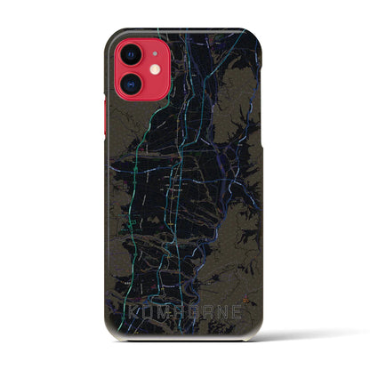 【駒ヶ根（長野県）】地図柄iPhoneケース（バックカバータイプ）