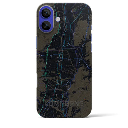 【駒ヶ根（長野県）】地図柄iPhoneケース（バックカバータイプ）