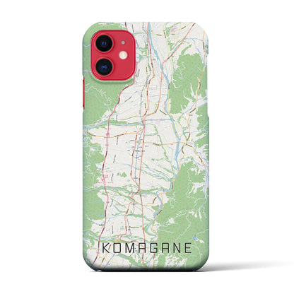 【駒ヶ根（長野県）】地図柄iPhoneケース（バックカバータイプ）