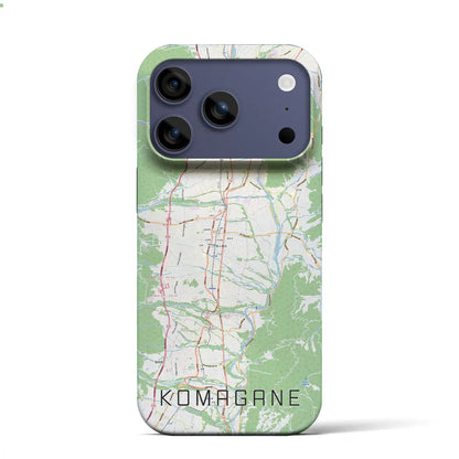 【駒ヶ根（長野県）】地図柄iPhoneケース（バックカバータイプ）