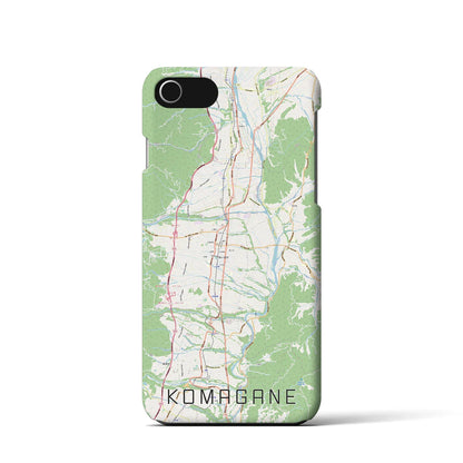 【駒ヶ根（長野県）】地図柄iPhoneケース（バックカバータイプ）