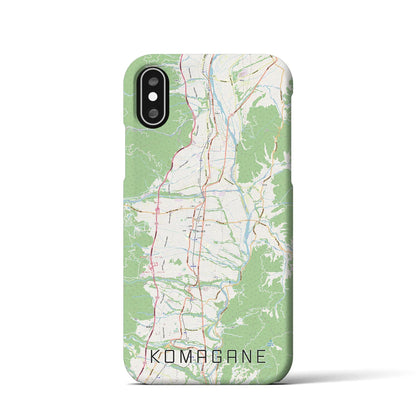 【駒ヶ根（長野県）】地図柄iPhoneケース（バックカバータイプ）