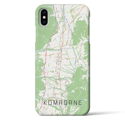 【駒ヶ根（長野県）】地図柄iPhoneケース（バックカバータイプ）