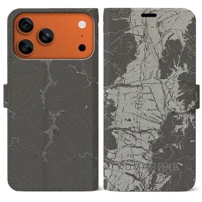 【駒ヶ根（長野県）】地図柄iPhoneケース（手帳タイプ）