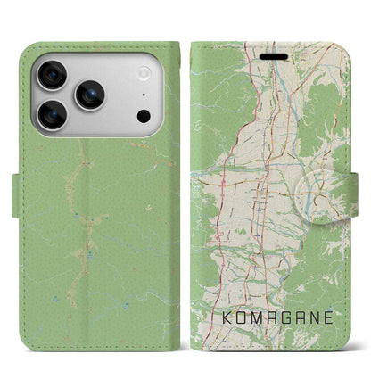 【駒ヶ根（長野県）】地図柄iPhoneケース（手帳タイプ）