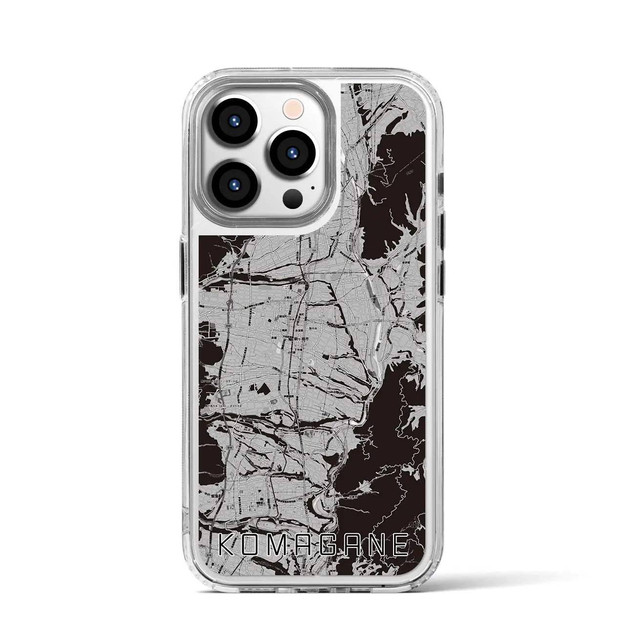 【駒ヶ根（長野県）】地図柄iPhoneケース（MagSafeタイプ）