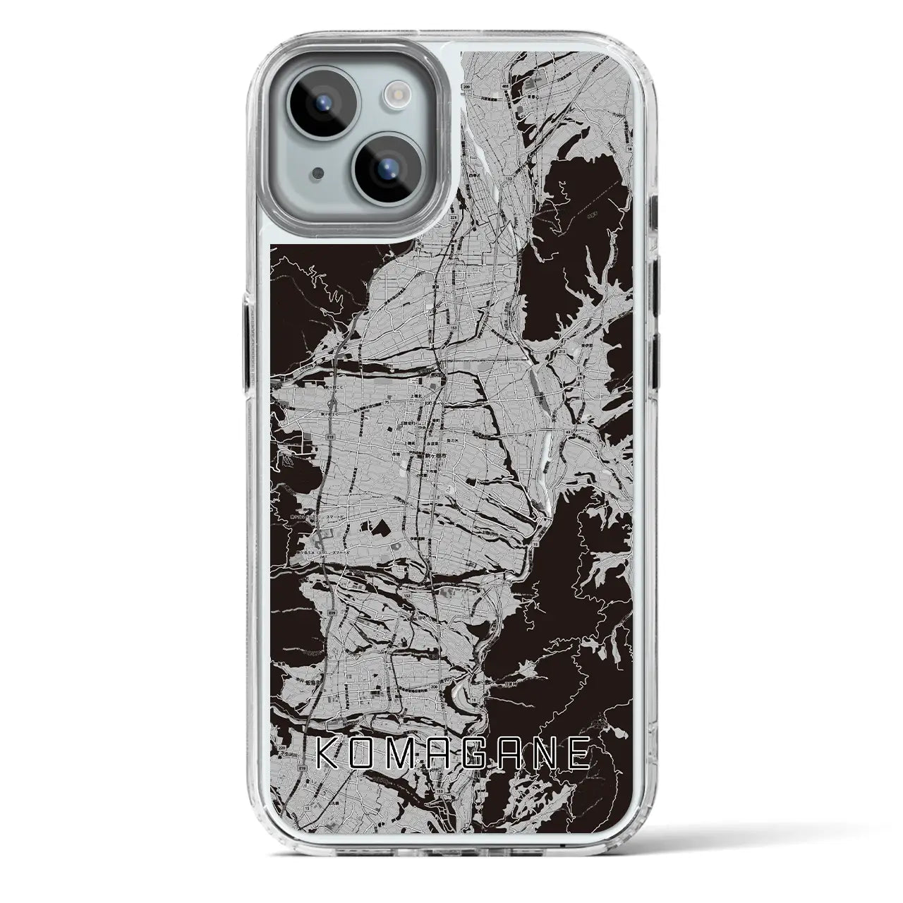 【駒ヶ根（長野県）】地図柄iPhoneケース（MagSafeタイプ）