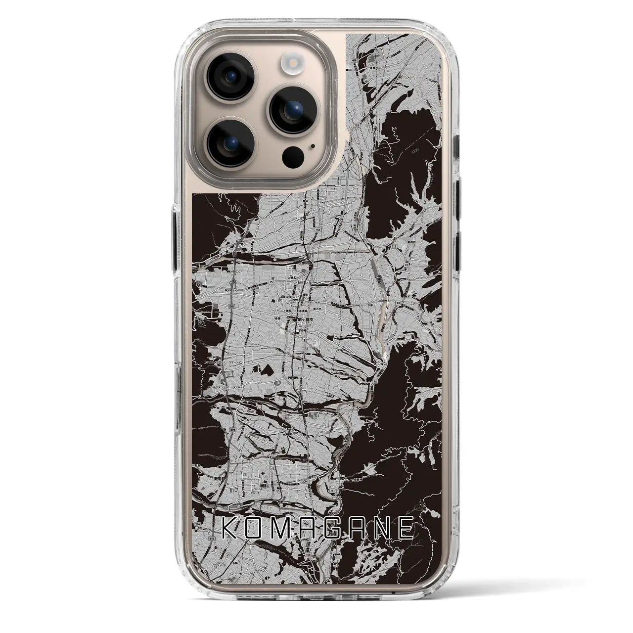 【駒ヶ根（長野県）】地図柄iPhoneケース（MagSafeタイプ）