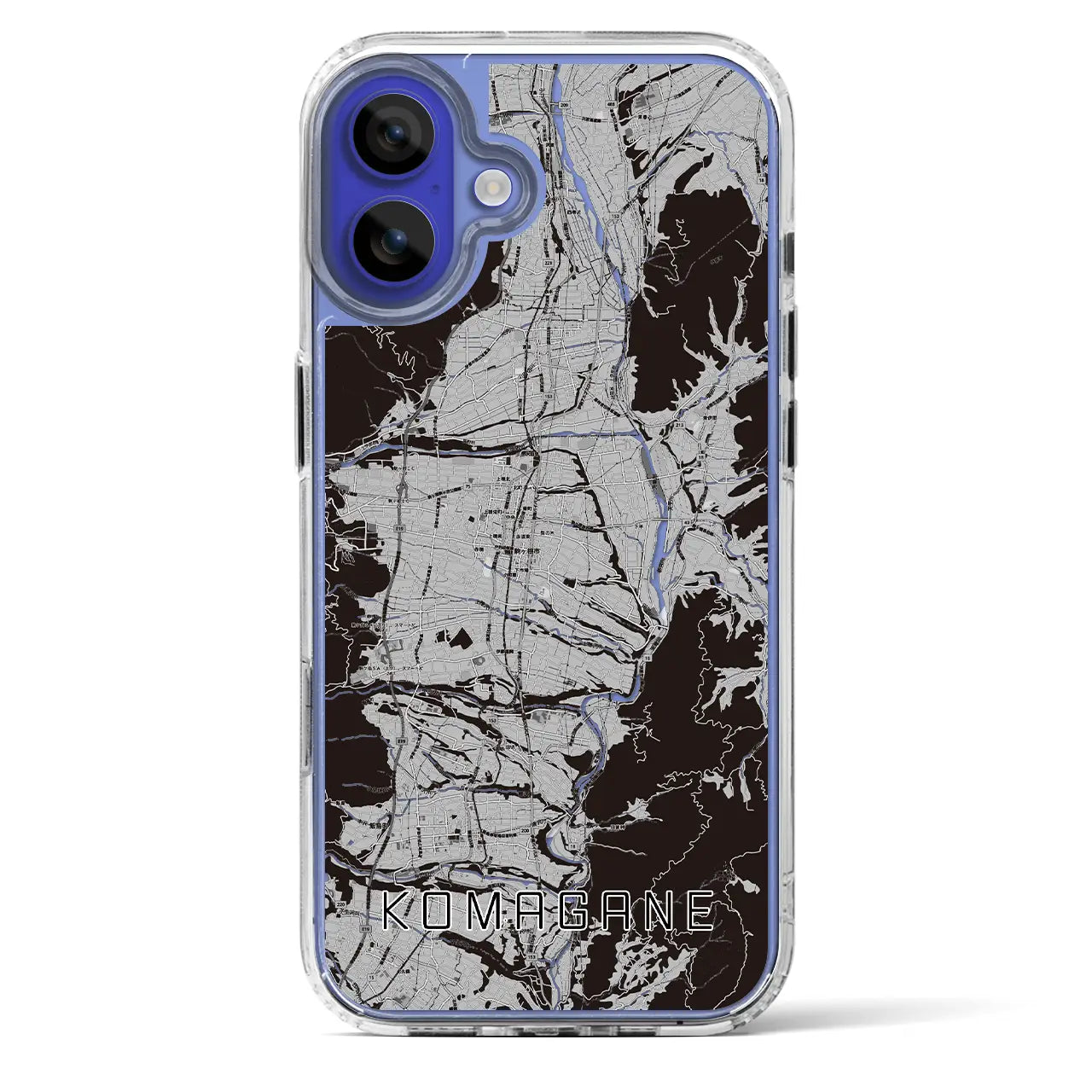 【駒ヶ根（長野県）】地図柄iPhoneケース（MagSafeタイプ）