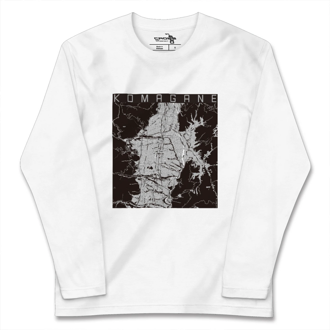 【駒ヶ根(長野県)】地図柄ロングスリーブTシャツ