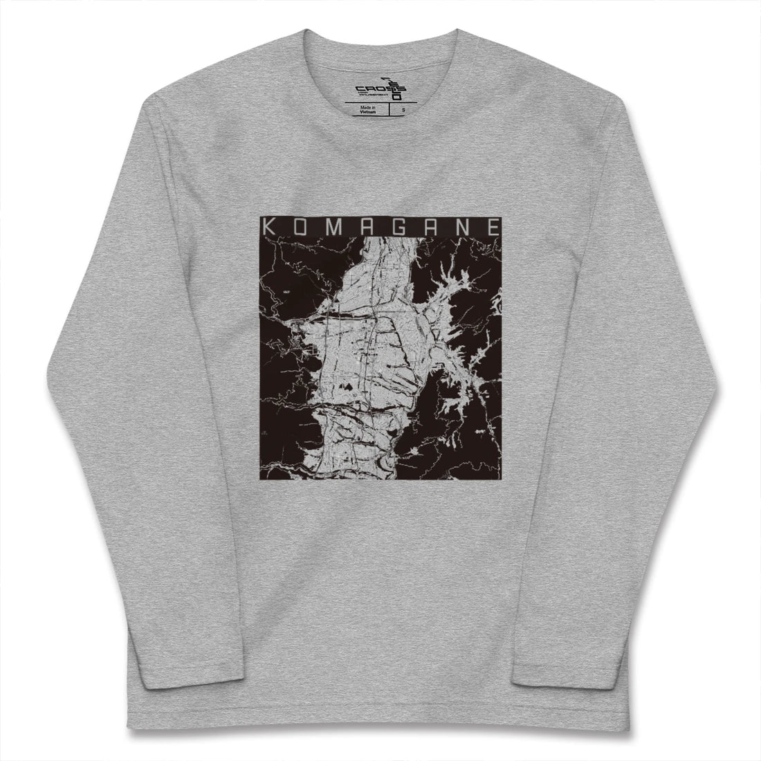 【駒ヶ根（長野県）】地図柄ロングスリーブTシャツ