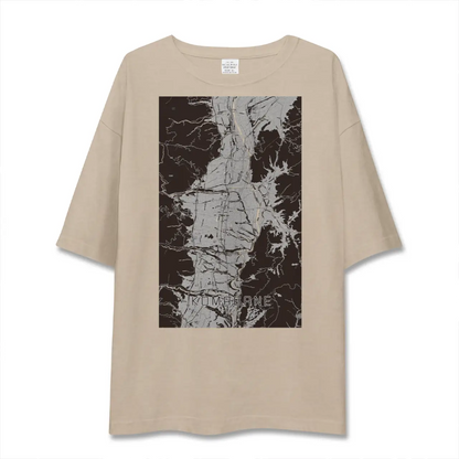 【駒ヶ根（長野県）】地図柄ビッグシルエットTシャツ