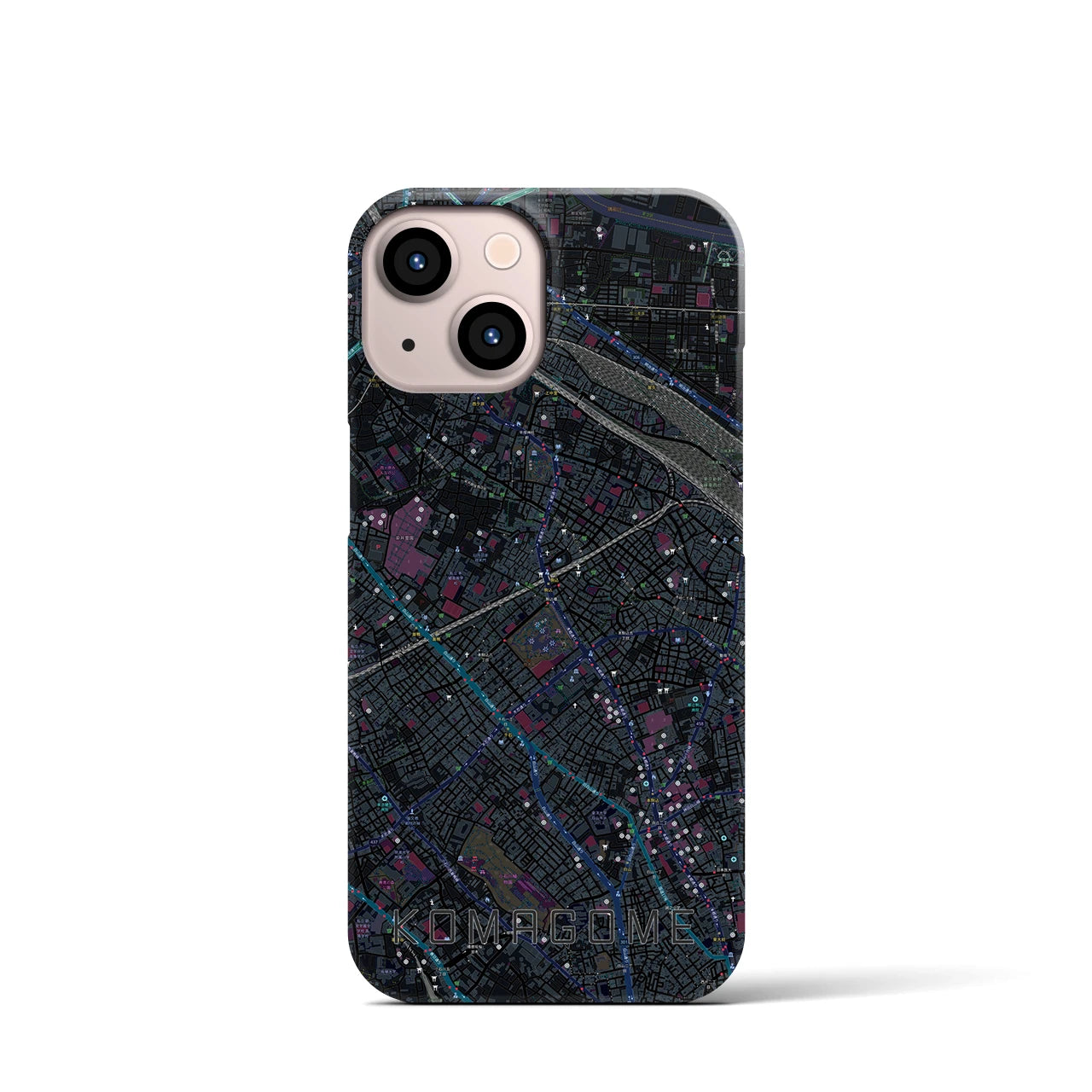 【駒込（東京都）】地図柄iPhoneケース（バックカバータイプ）