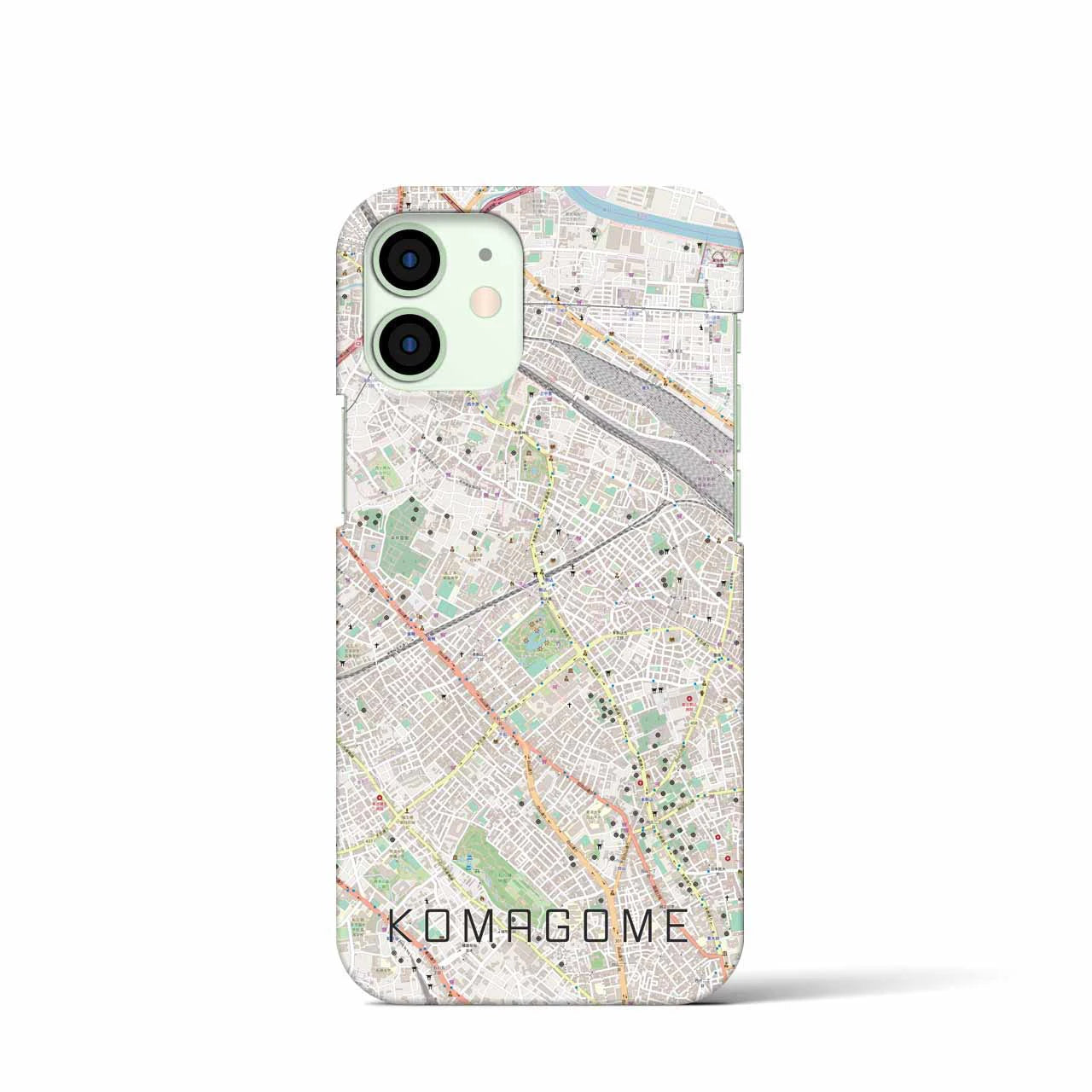 【駒込（東京都）】地図柄iPhoneケース（バックカバータイプ）