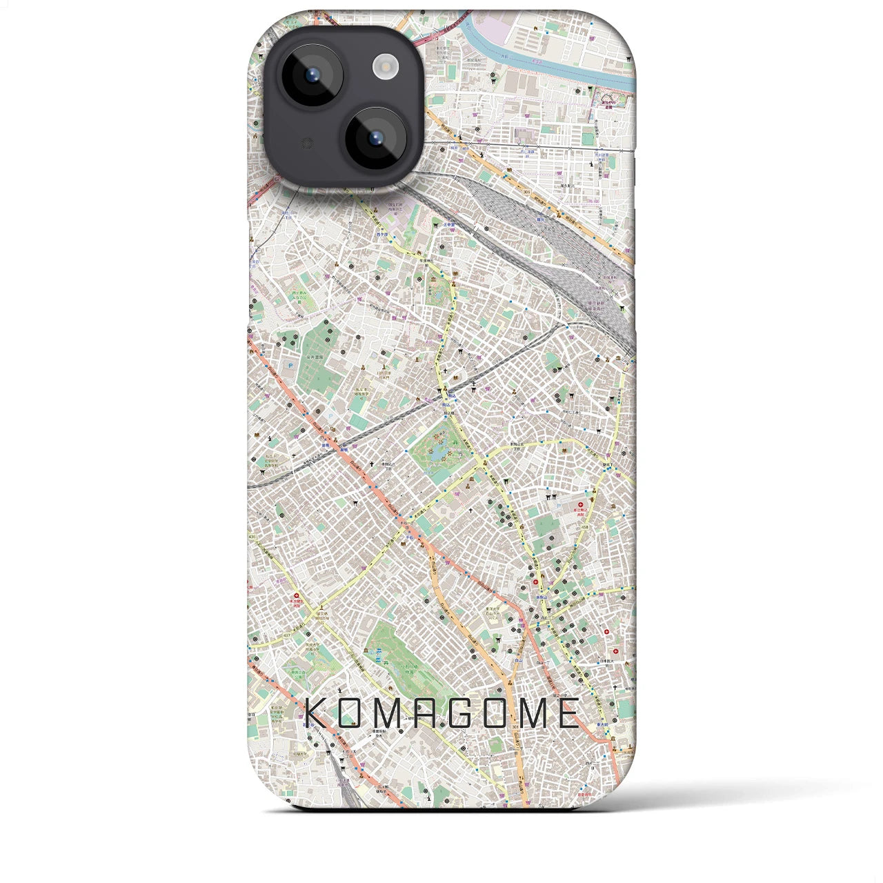 【駒込（東京都）】地図柄iPhoneケース（バックカバータイプ）
