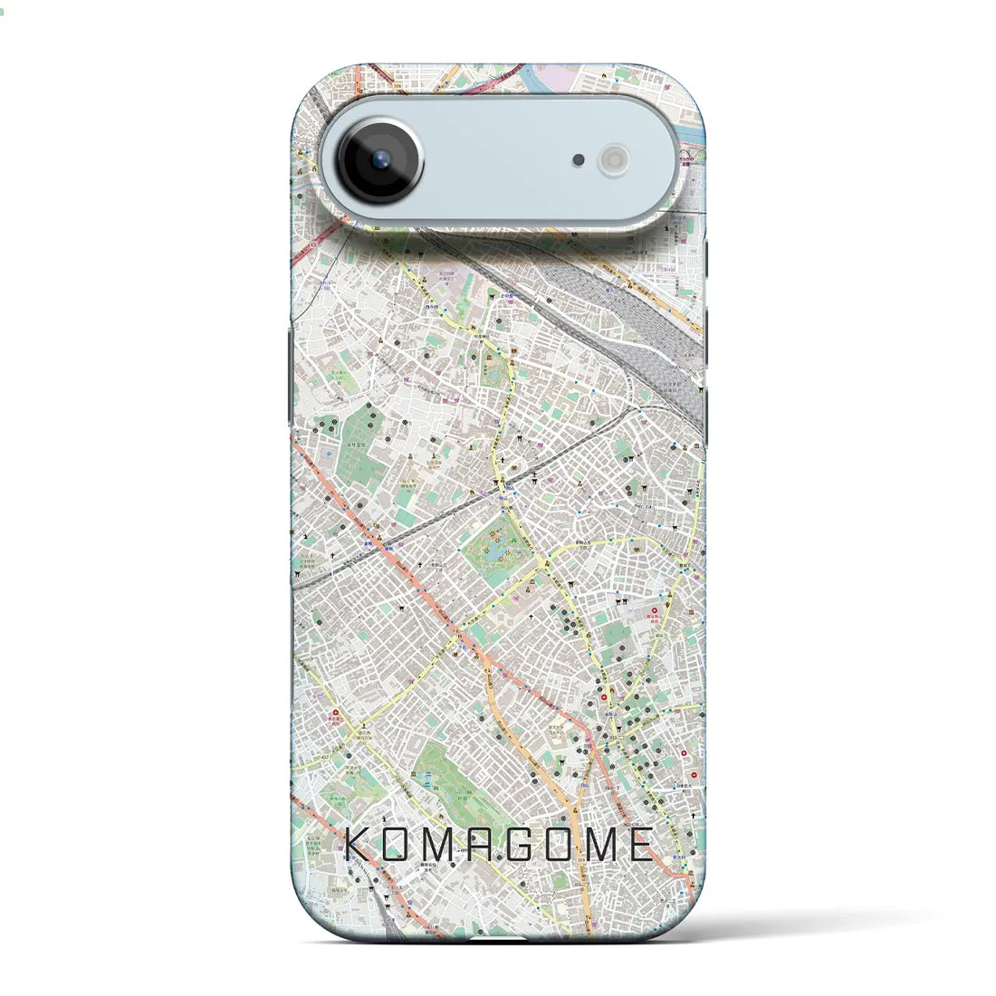 【駒込（東京都）】地図柄iPhoneケース（バックカバータイプ）ナチュラル・iPhone 17 Pro Max 用
