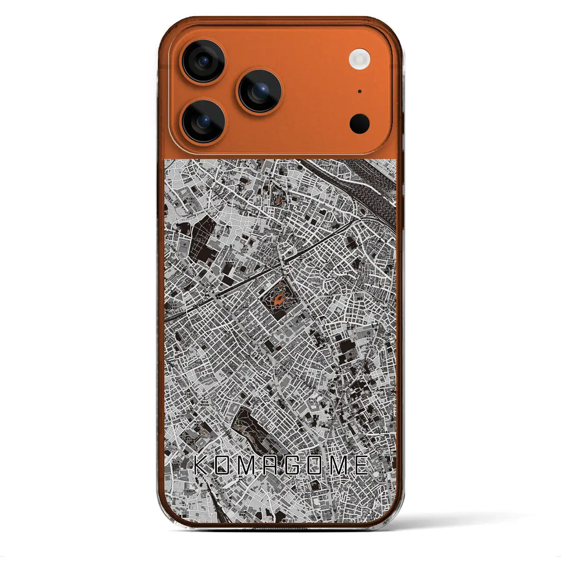 【駒込（東京都）】地図柄iPhoneケース（クリアタイプ）