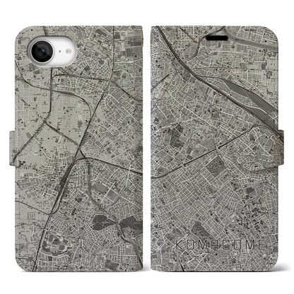 【駒込（東京都）】地図柄iPhoneケース（手帳タイプ）