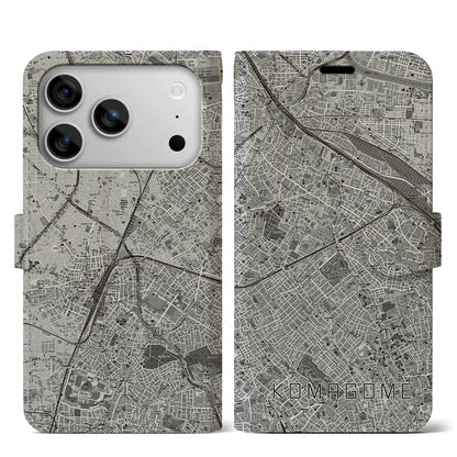 【駒込（東京都）】地図柄iPhoneケース（手帳タイプ）