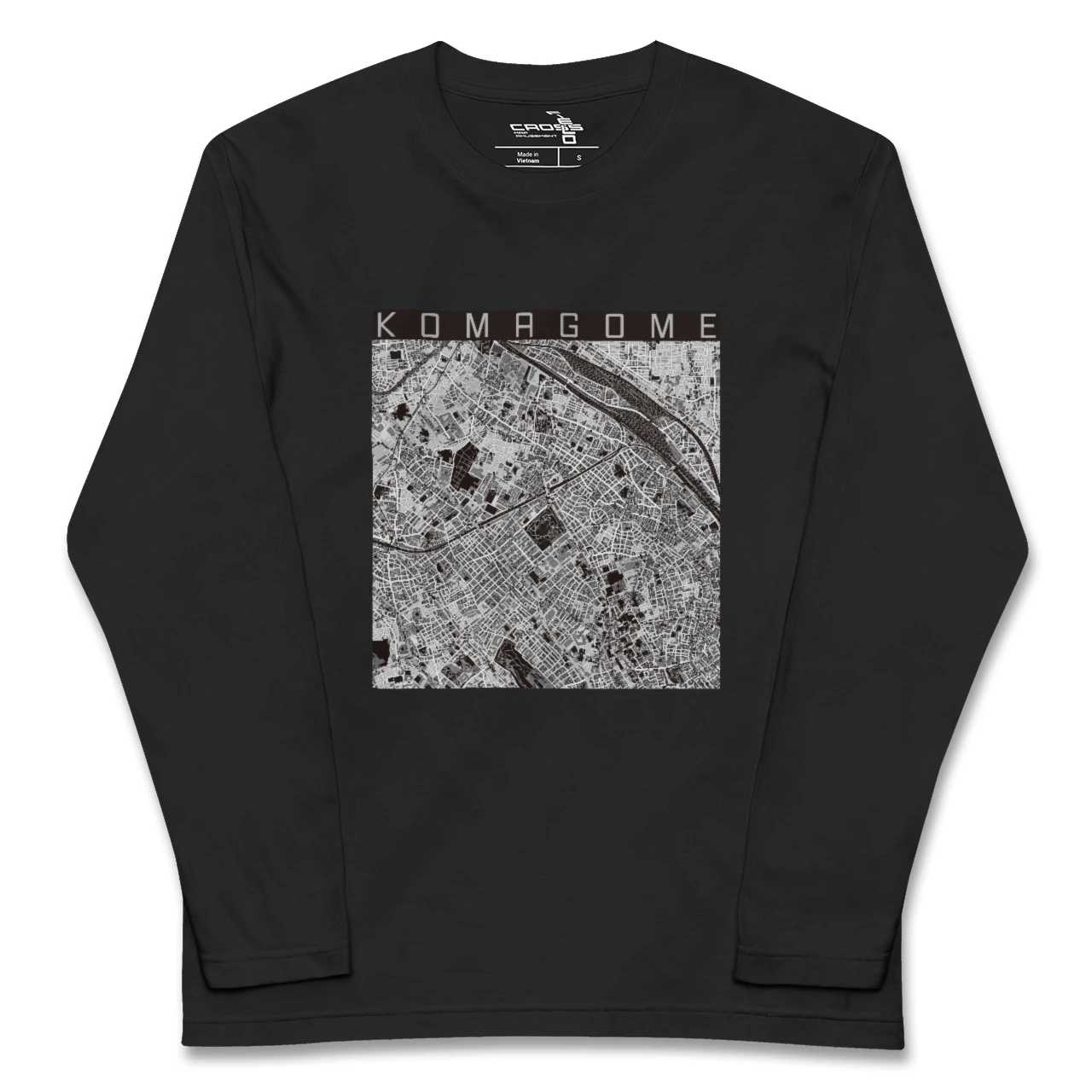 【駒込（東京都）】地図柄ロングスリーブTシャツ