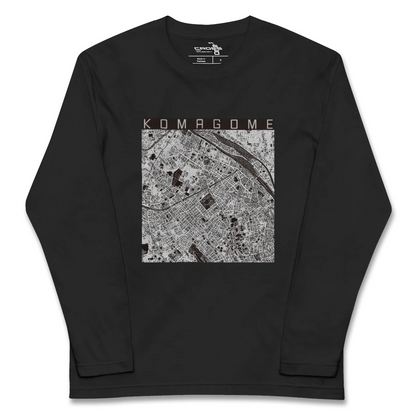 【駒込（東京都）】地図柄ロングスリーブTシャツ