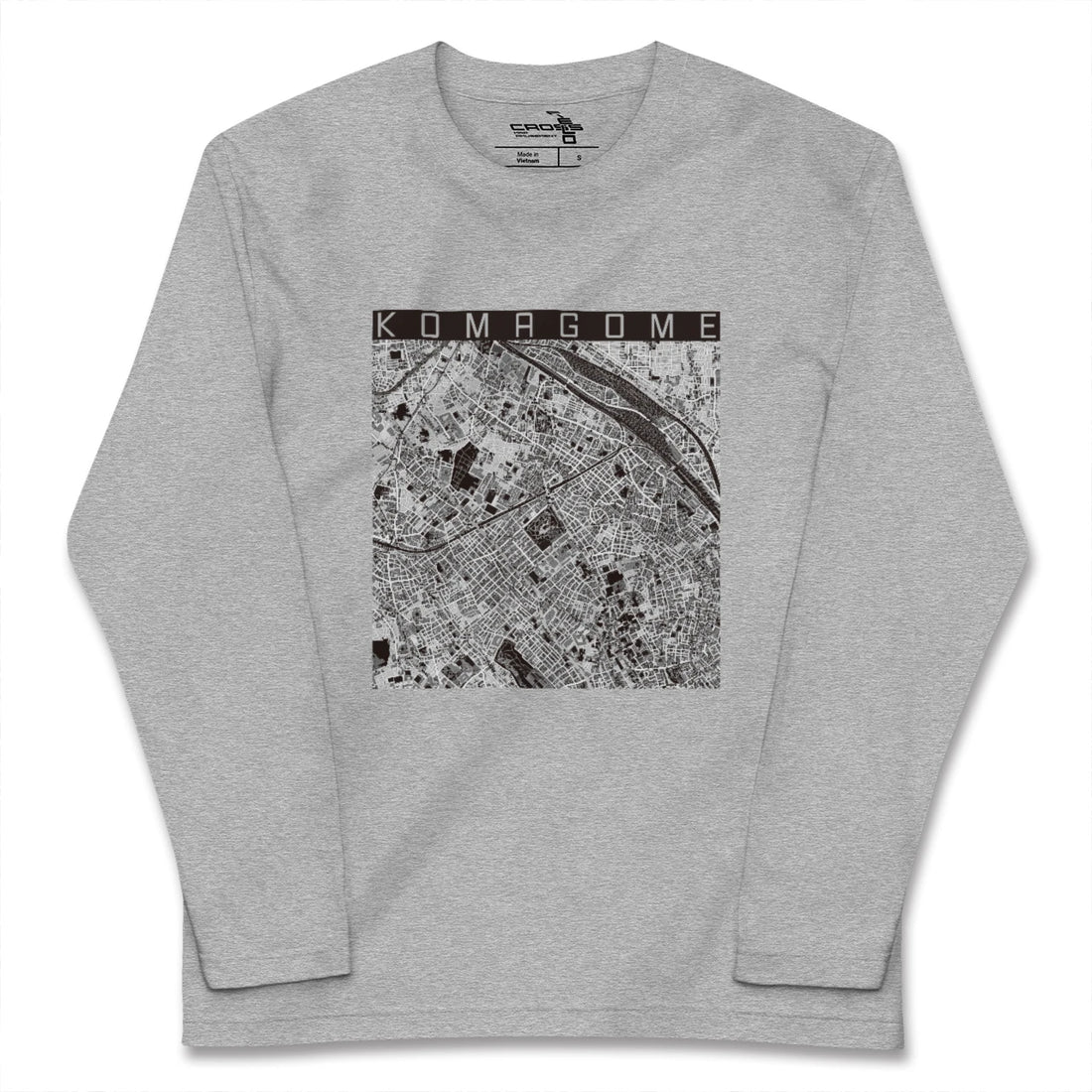 【駒込（東京都）】地図柄ロングスリーブTシャツ
