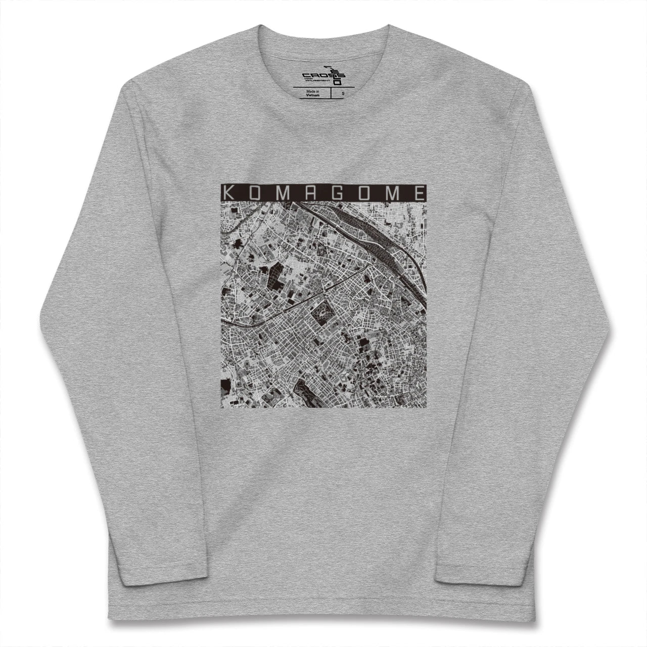 【駒込（東京都）】地図柄ロングスリーブTシャツ