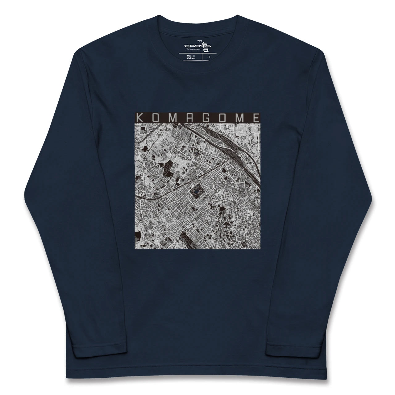【駒込（東京都）】地図柄ロングスリーブTシャツ