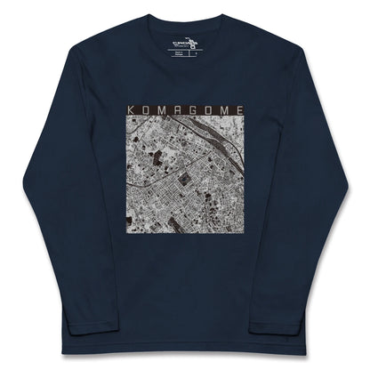 【駒込（東京都）】地図柄ロングスリーブTシャツ