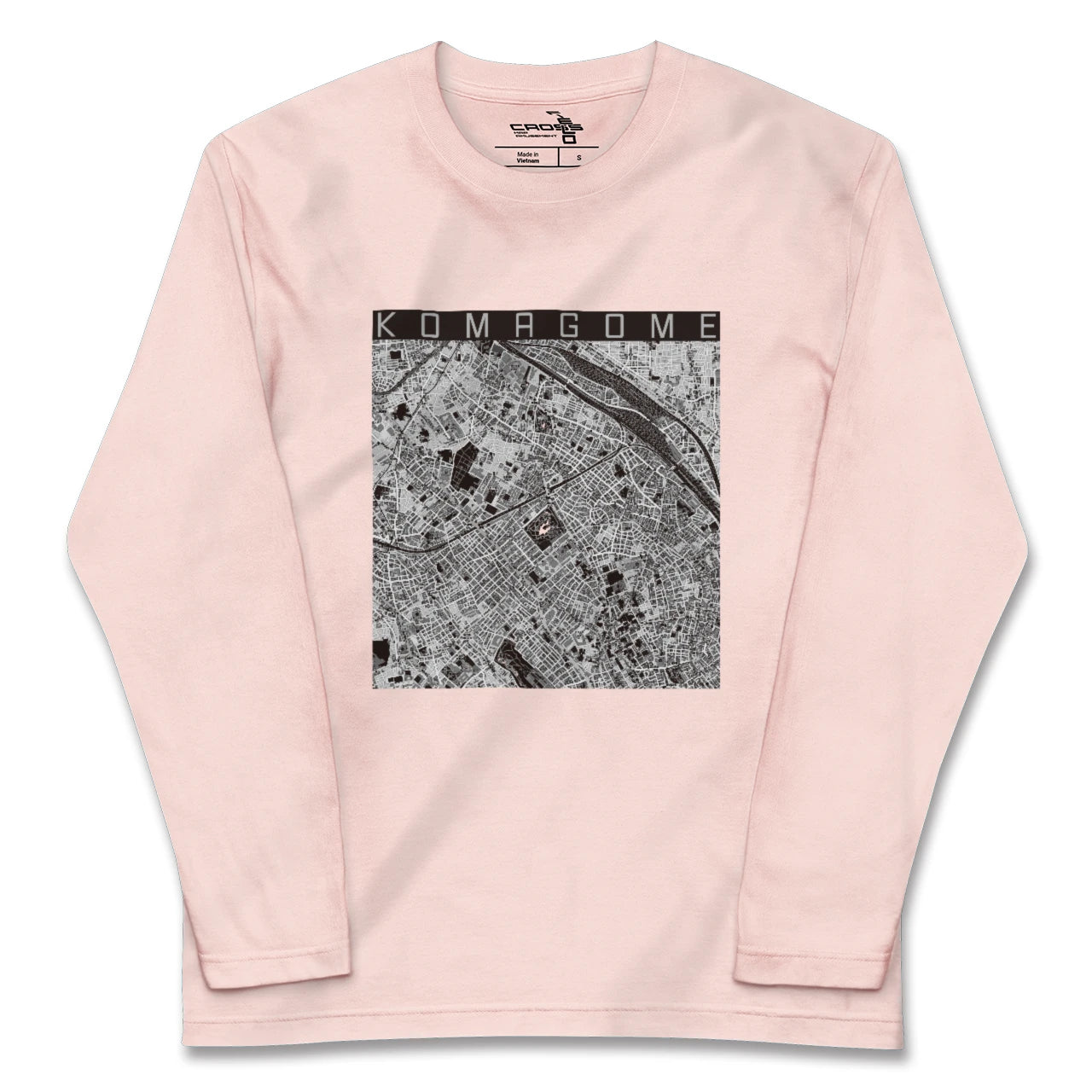 【駒込（東京都）】地図柄ロングスリーブTシャツ