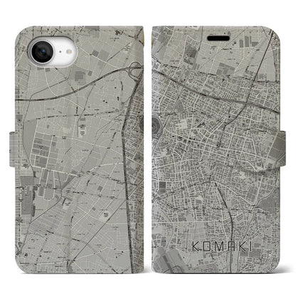 【小牧（愛知県）】地図柄iPhoneケース（手帳タイプ）