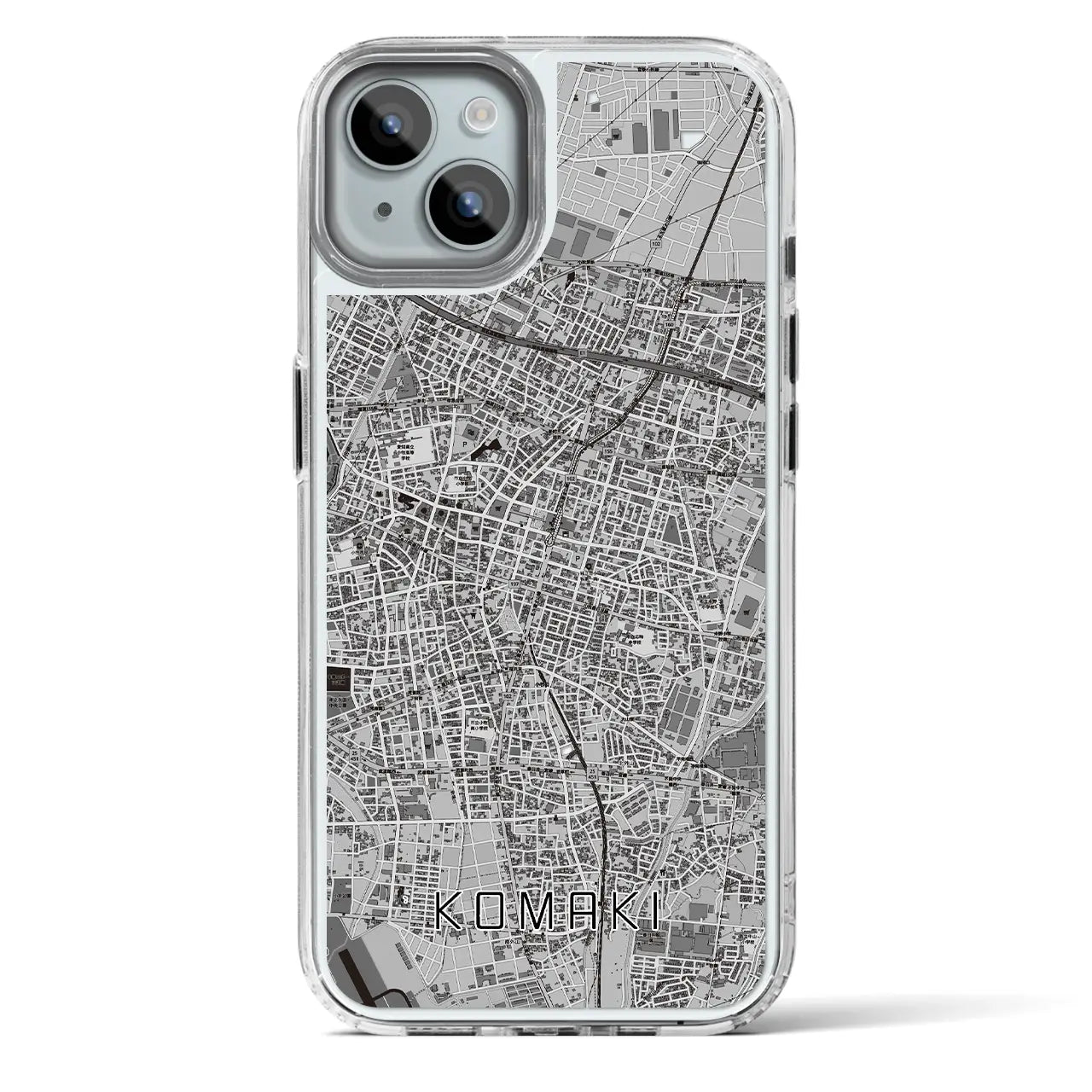 【小牧（愛知県）】地図柄iPhoneケース（MagSafeタイプ）