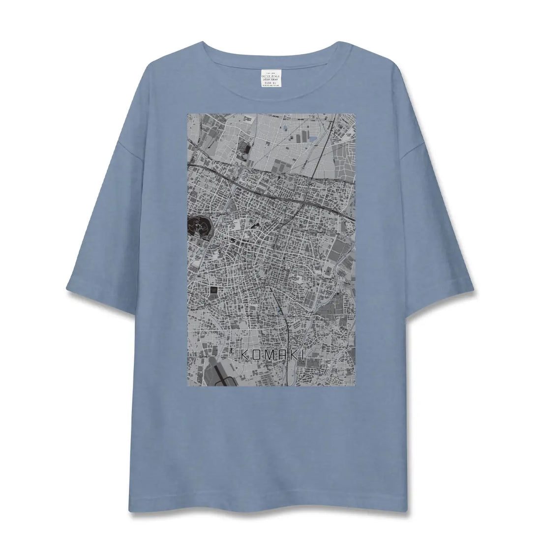 【小牧（愛知県）】地図柄ビッグシルエットTシャツ