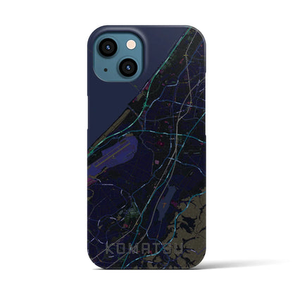 【小松（石川県）】地図柄iPhoneケース（バックカバータイプ）