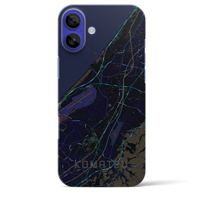 【小松（石川県）】地図柄iPhoneケース（バックカバータイプ）