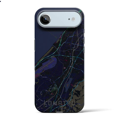 【小松（石川県）】地図柄iPhoneケース（バックカバータイプ）