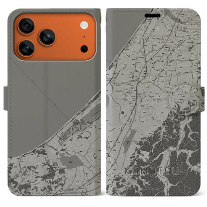 【小松（石川県）】地図柄iPhoneケース（手帳タイプ）