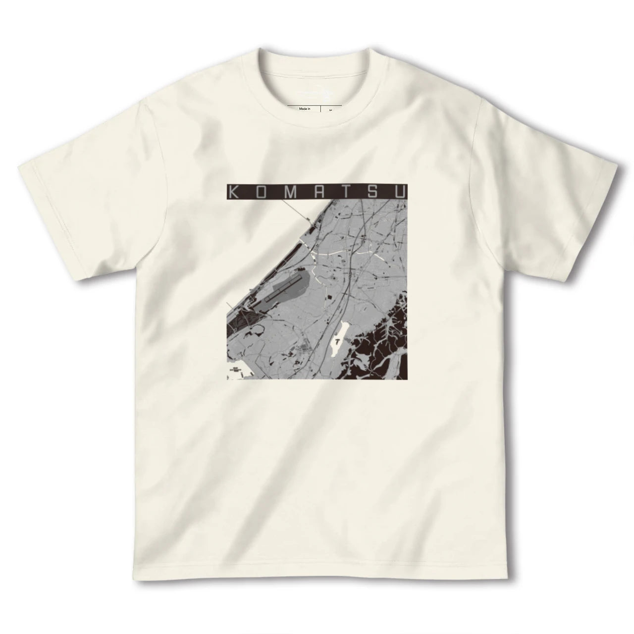 【小松（石川県）】地図柄ヘビーウェイトTシャツ